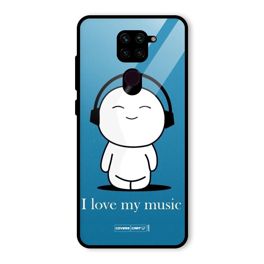 Love for Music Glass Back Case for Redmi Note 9