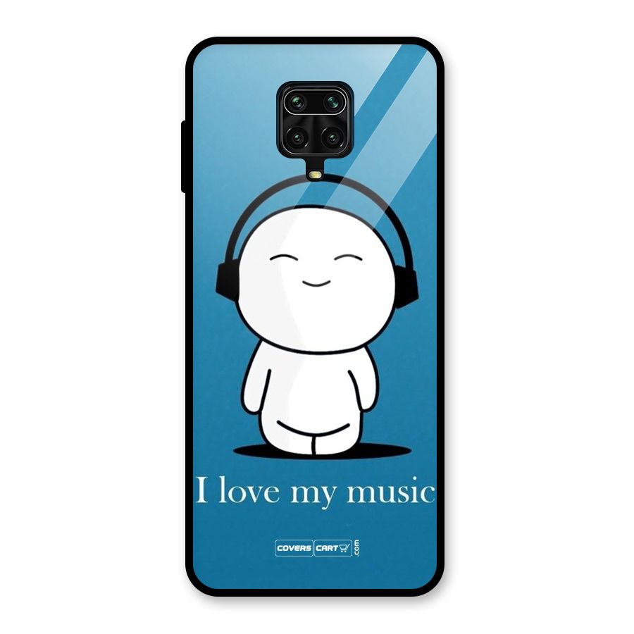 Love for Music Glass Back Case for Redmi Note 9 Pro