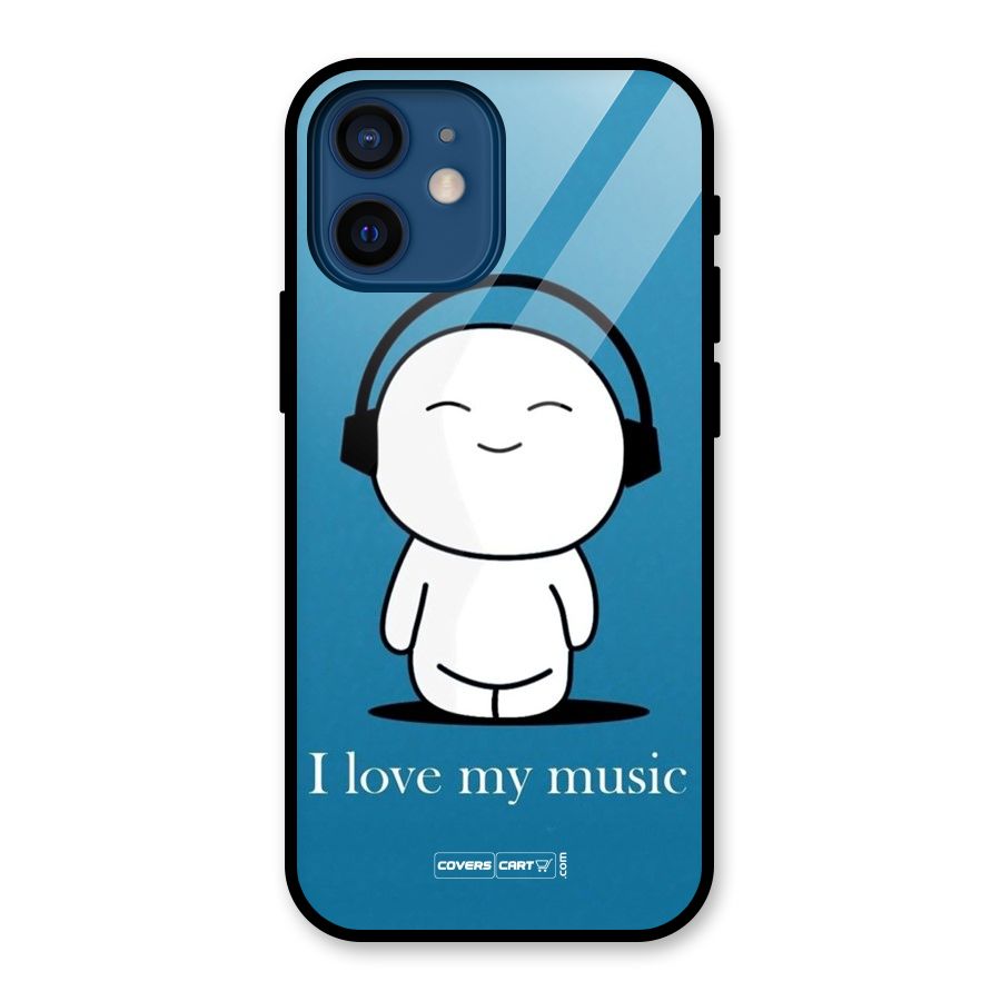 Love for Music Glass Back Case for iPhone 12 Mini
