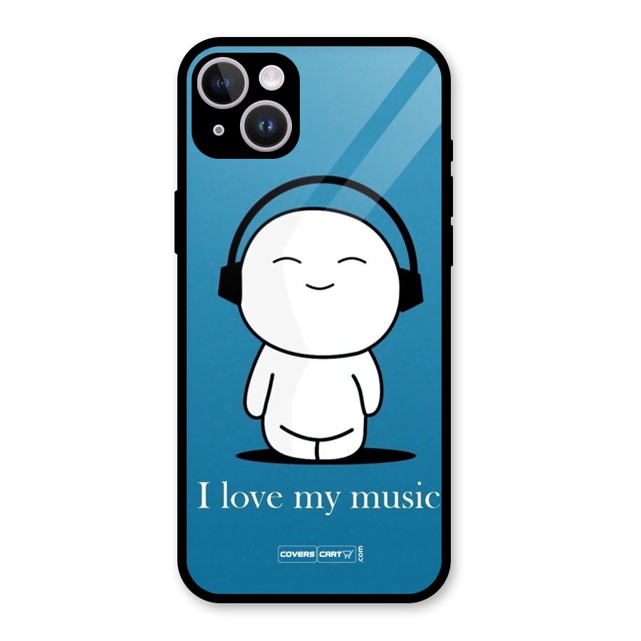 Love for Music Glass Back Case for iPhone 14 Plus