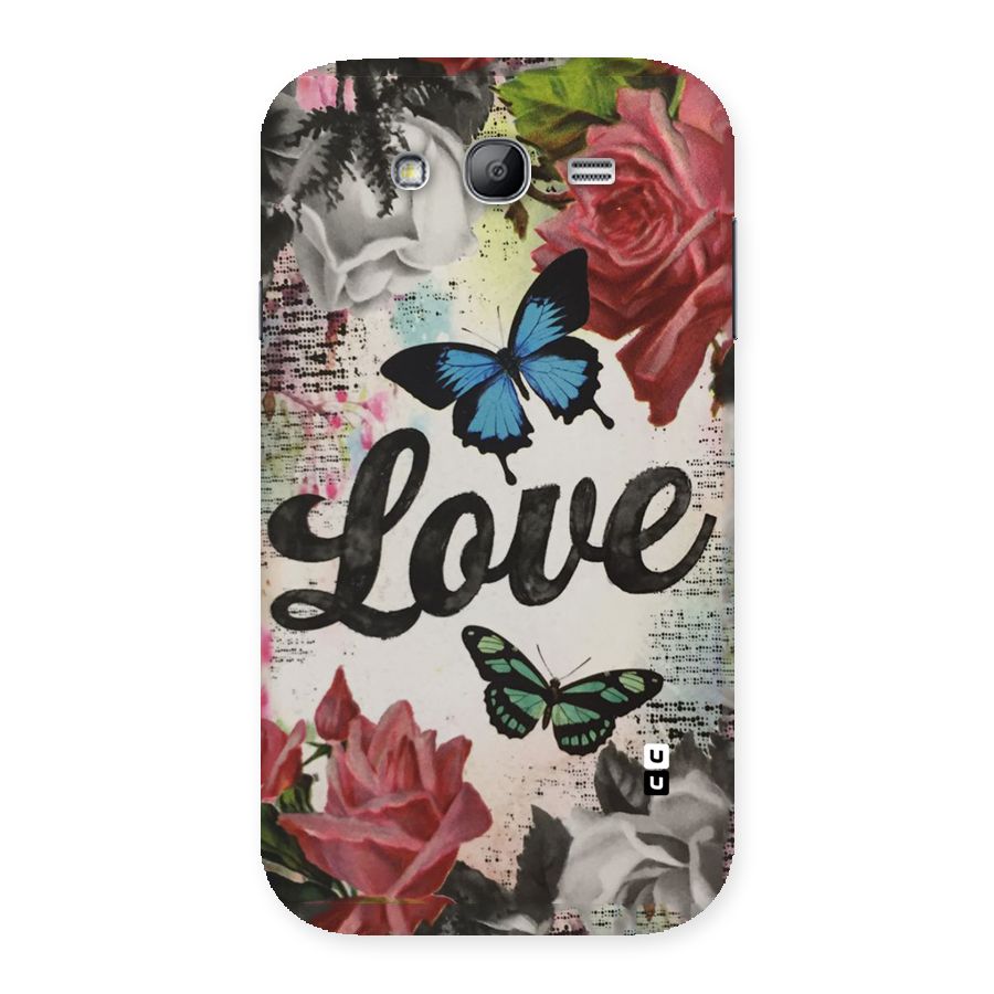 Lovely Butterfly Love Back Case for Galaxy Grand Neo