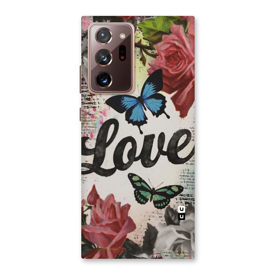 Lovely Butterfly Love Back Case for Galaxy Note 20 Ultra