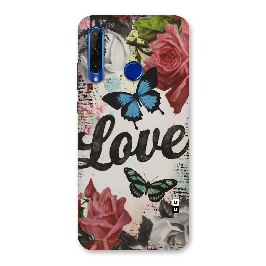 Lovely Butterfly Love Back Case for Honor 20i