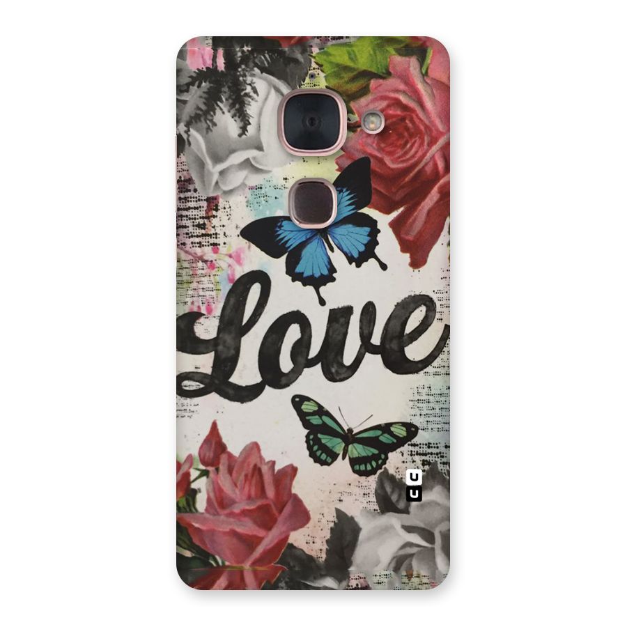 Lovely Butterfly Love Back Case for Le Max 2