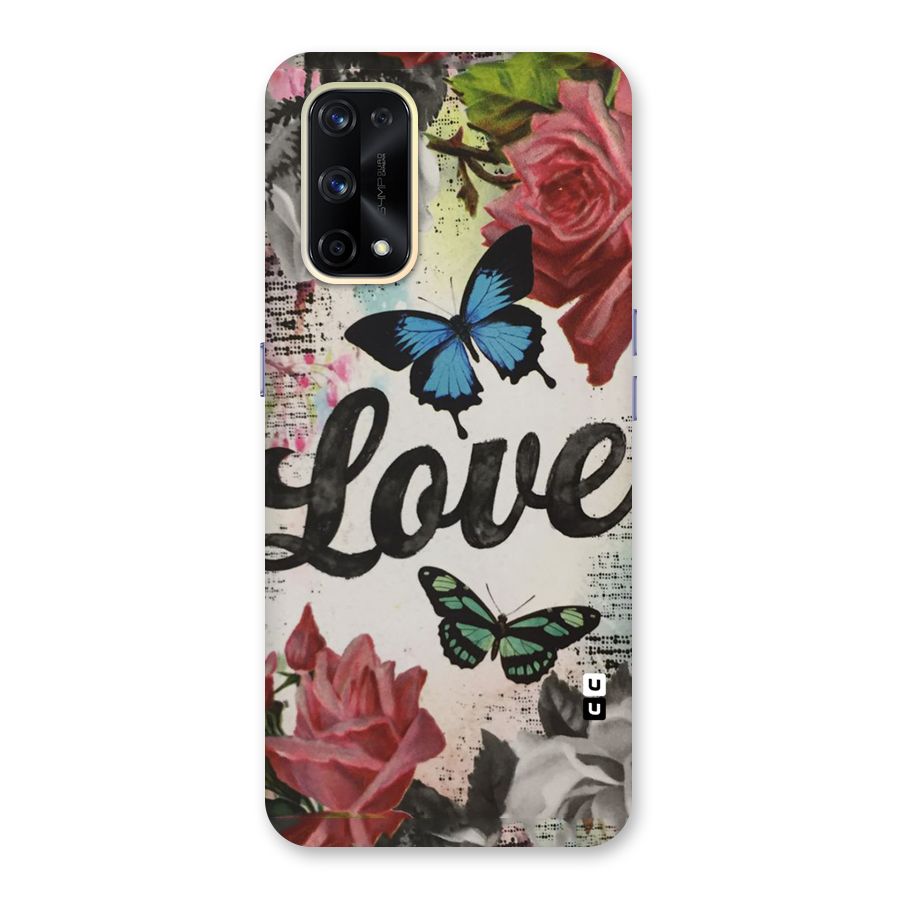 Lovely Butterfly Love Glass Back Case for Realme X7 Pro