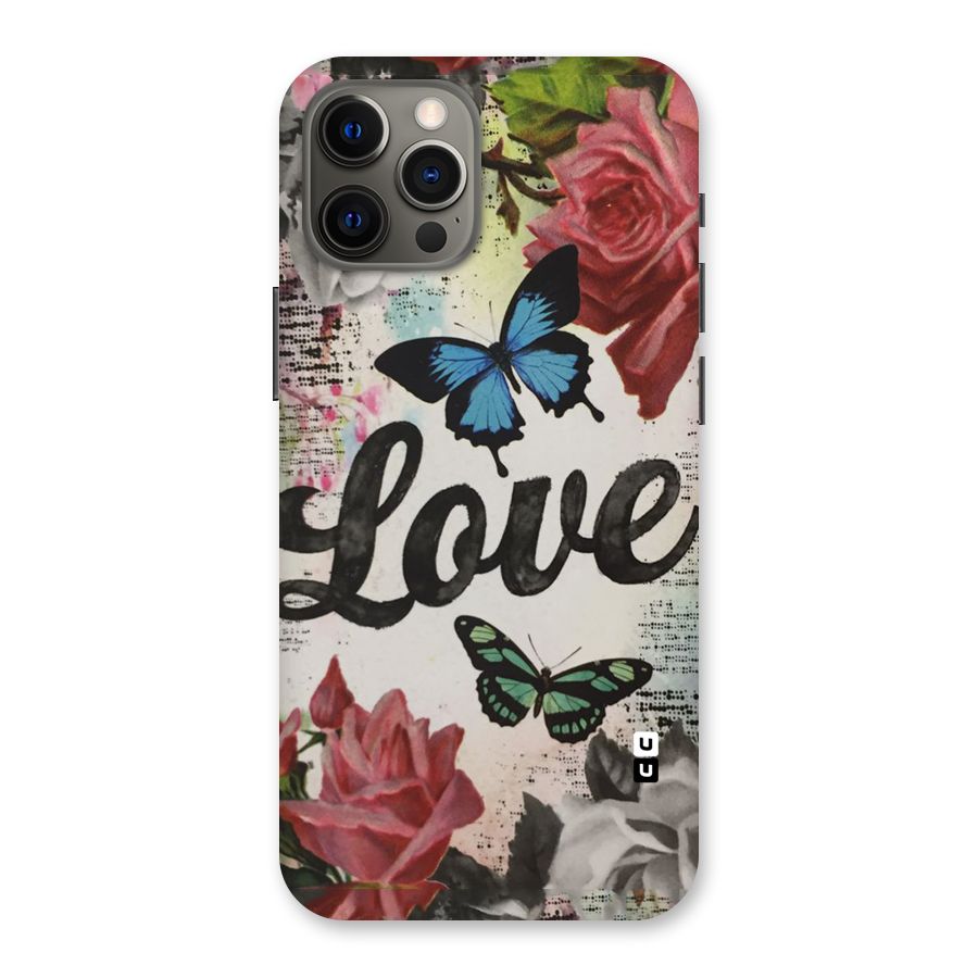 Lovely Butterfly Love Back Case for iPhone 12 Pro Max