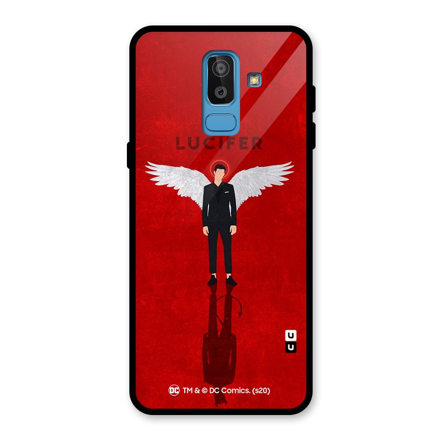 Lucifer Archangel Shadow Glass Back Case for Galaxy J8