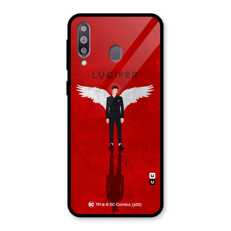 Lucifer Archangel Shadow Glass Back Case for Galaxy M30