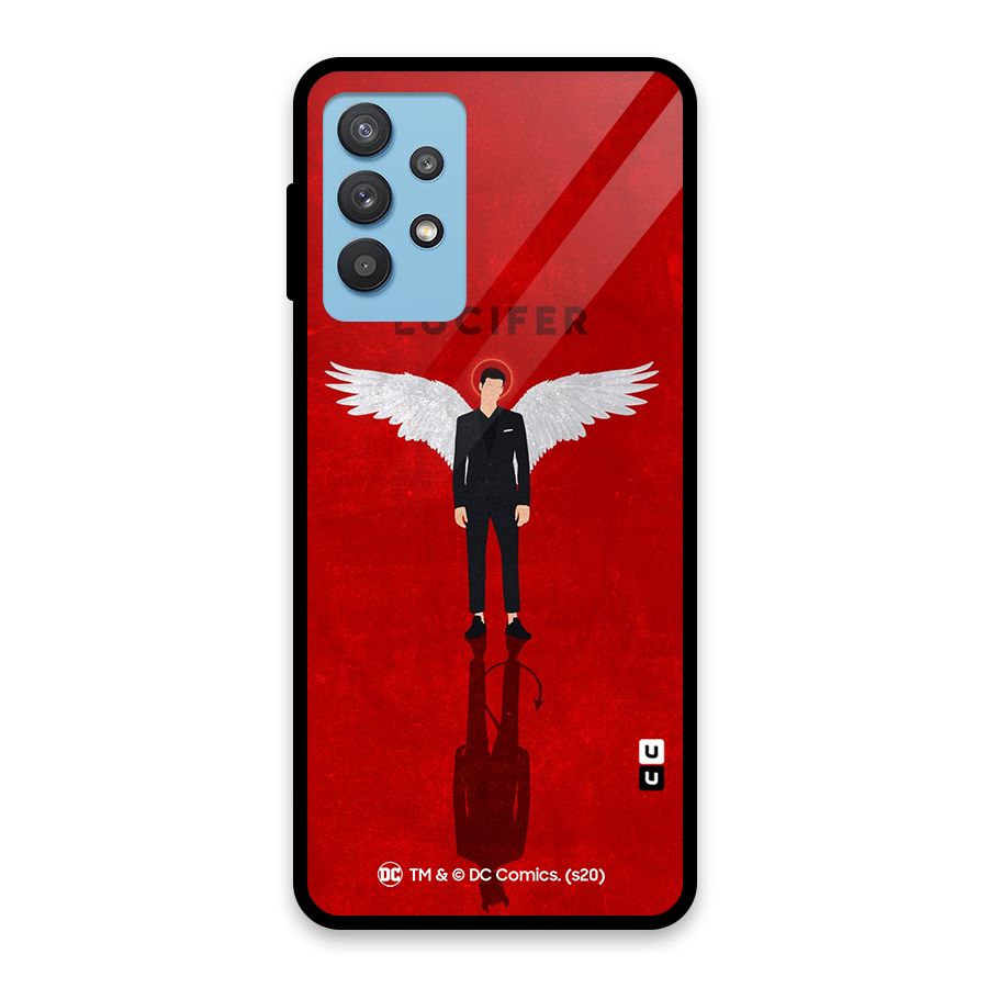 Lucifer Archangel Shadow Glass Back Case for Galaxy M32 5G