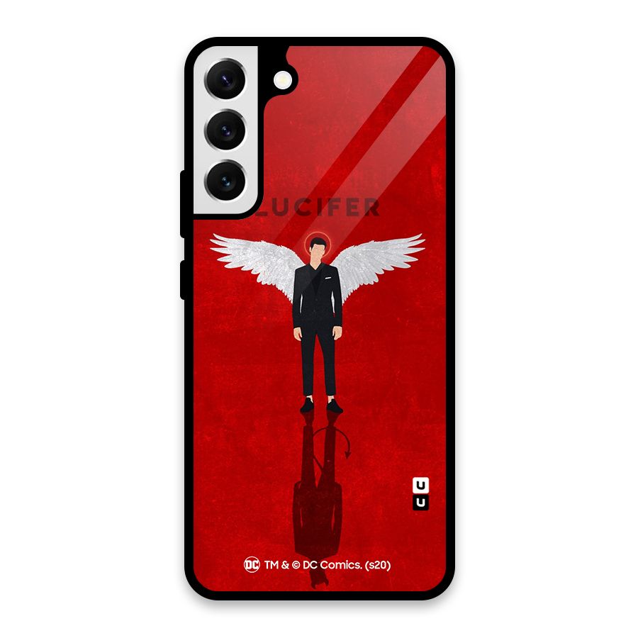 Lucifer Archangel Shadow Glass Back Case for Galaxy S22 Plus 5G