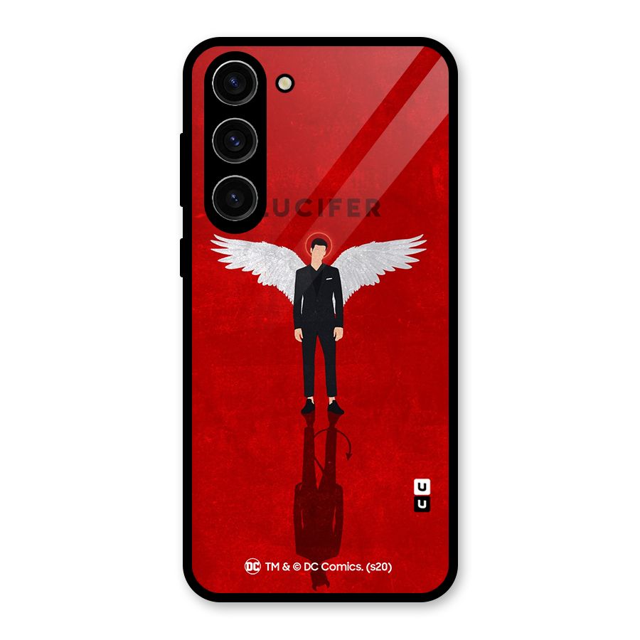 Lucifer Archangel Shadow Glass Back Case for Galaxy S23 Plus