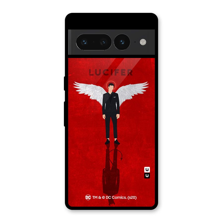 Lucifer Archangel Shadow Glass Back Case for Google Pixel 7 Pro