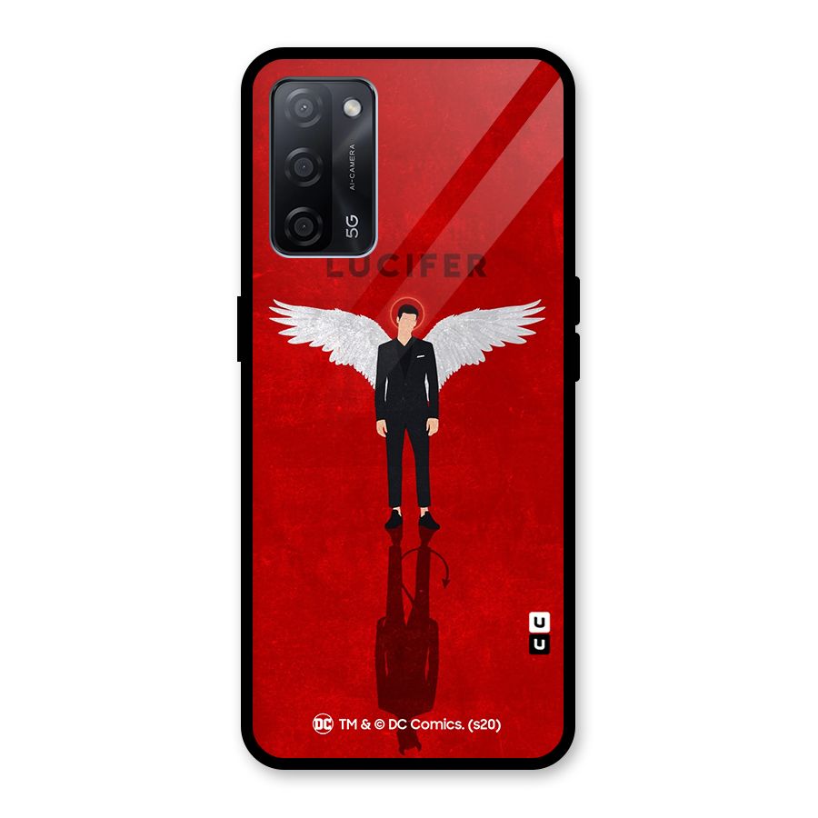Lucifer Archangel Shadow Glass Back Case for Oppo A53s 5G