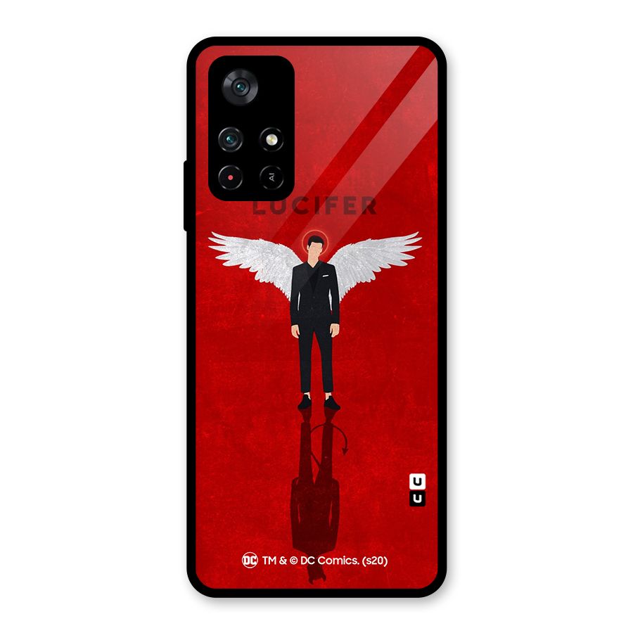 Lucifer Archangel Shadow Glass Back Case for Poco M4 Pro 5G