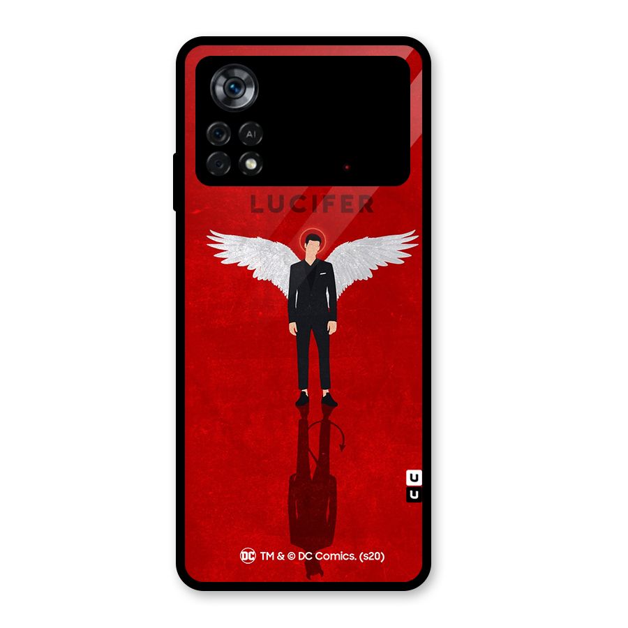 Lucifer Archangel Shadow Glass Back Case for Poco X4 Pro 5G