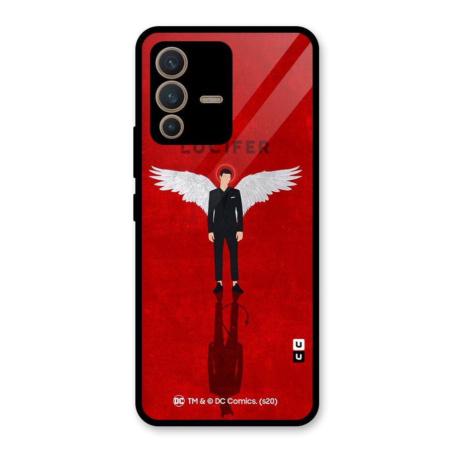 Lucifer Archangel Shadow Glass Back Case for Vivo V23 5G