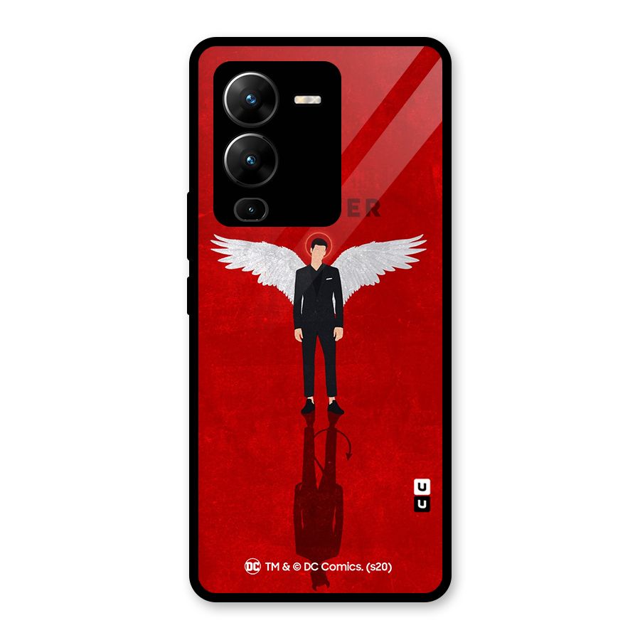 Lucifer Archangel Shadow Glass Back Case for Vivo V25 Pro