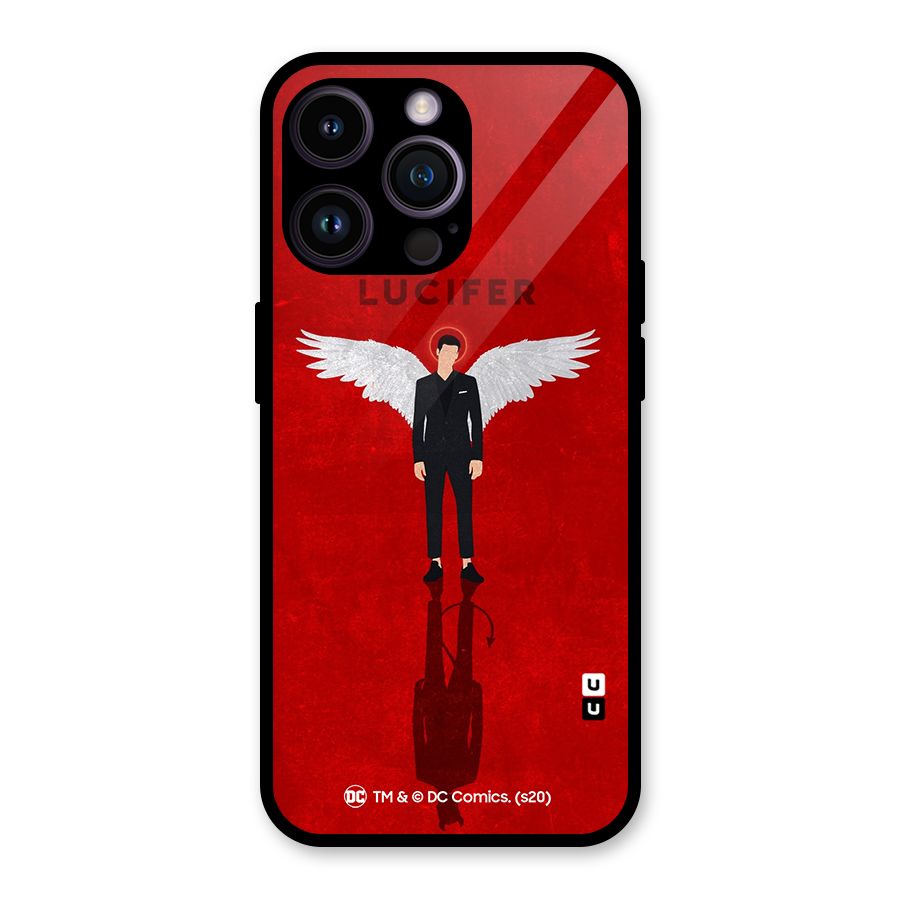 Lucifer Archangel Shadow Glass Back Case for iPhone 14 Pro Max