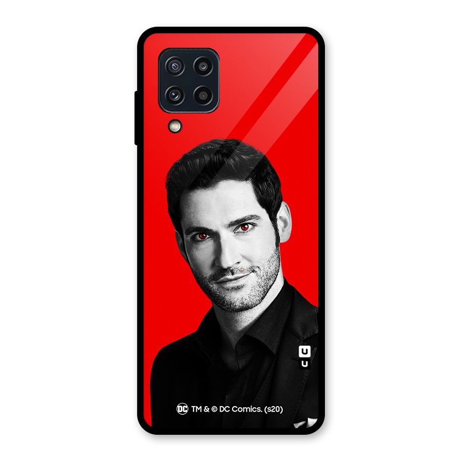 Lucifer Devil Smile Glass Back Case for Galaxy M32