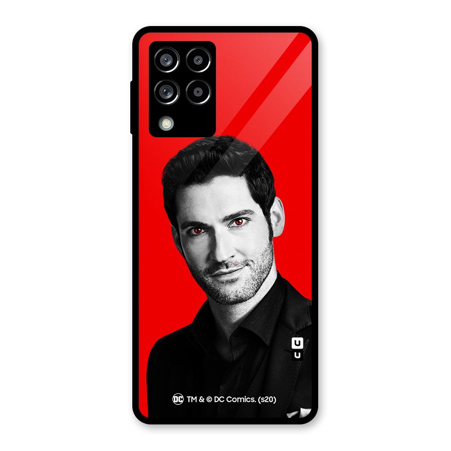 Lucifer Devil Smile Glass Back Case for Galaxy M53 5G