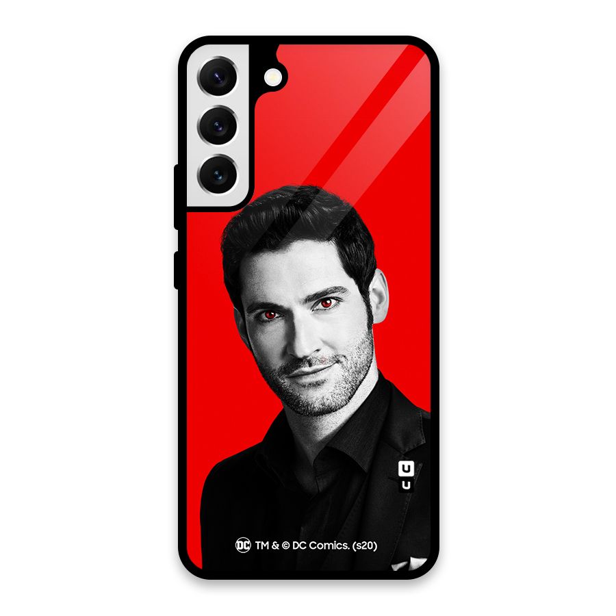 Lucifer Devil Smile Glass Back Case for Galaxy S22 Plus 5G