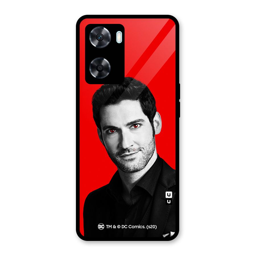 Lucifer Devil Smile Glass Back Case for Oppo A77