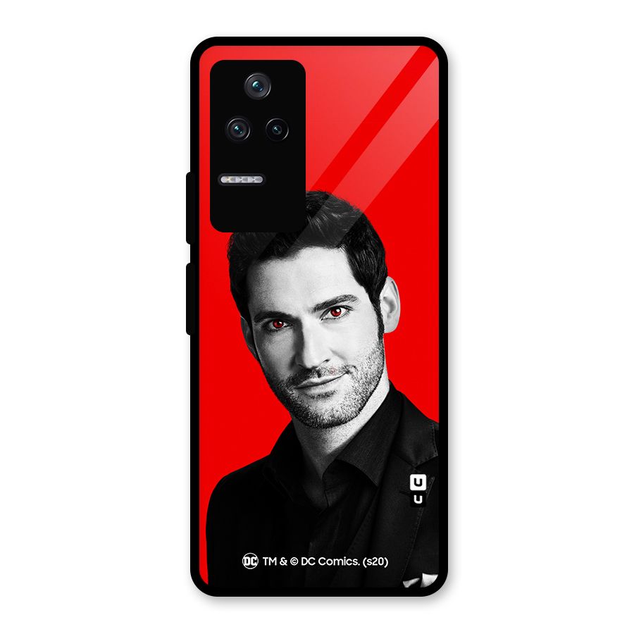Lucifer Devil Smile Glass Back Case for Poco F4 5G