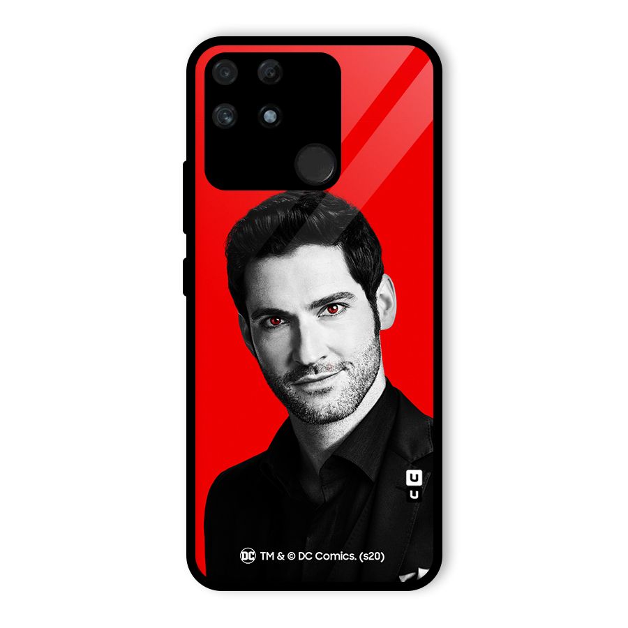 Lucifer Devil Smile Glass Back Case for Realme Narzo 50A