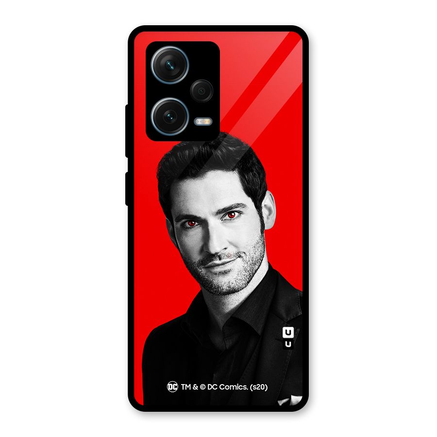Lucifer Devil Smile Glass Back Case for Redmi Note 12 Pro Plus 5G