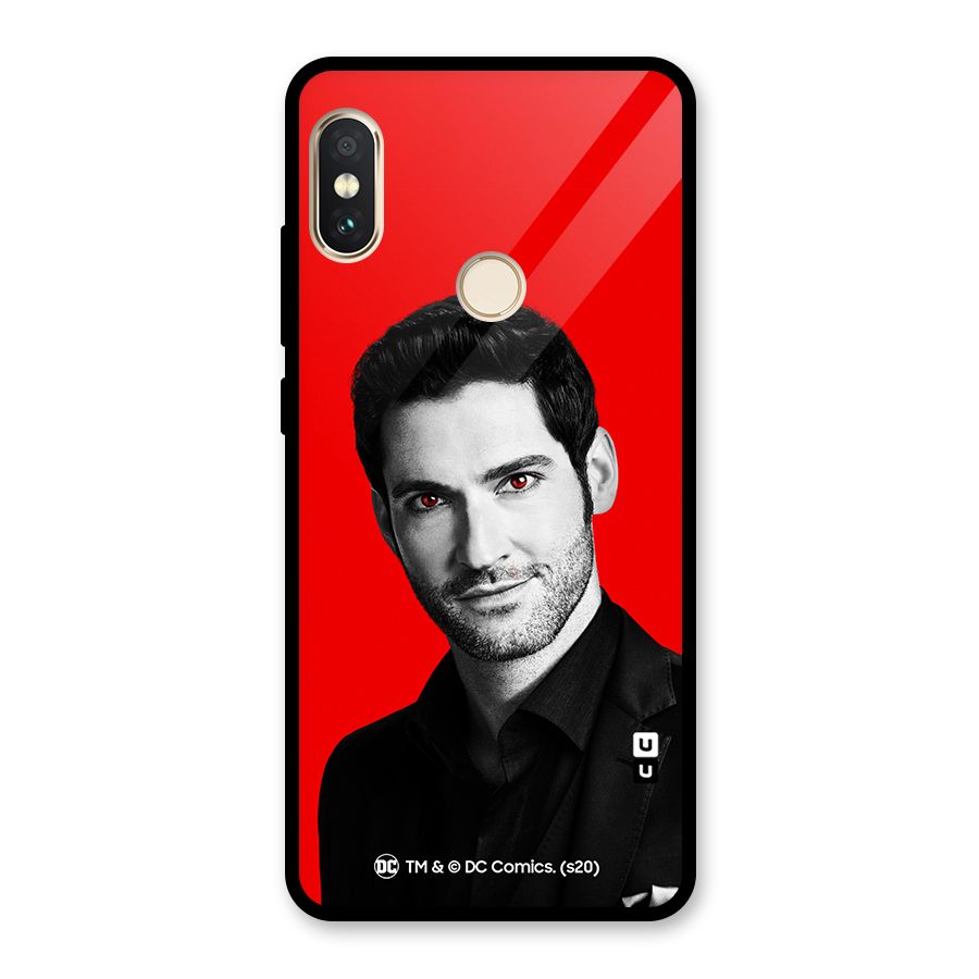 Lucifer Devil Smile Glass Back Case for Redmi Note 5 Pro