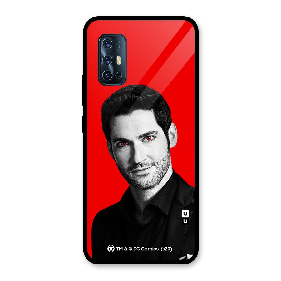 Lucifer Devil Smile Glass Back Case for Vivo V17