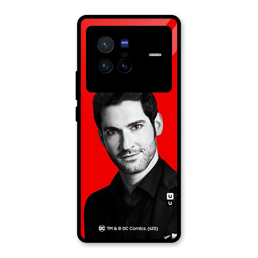 Lucifer Devil Smile Glass Back Case for Vivo X80