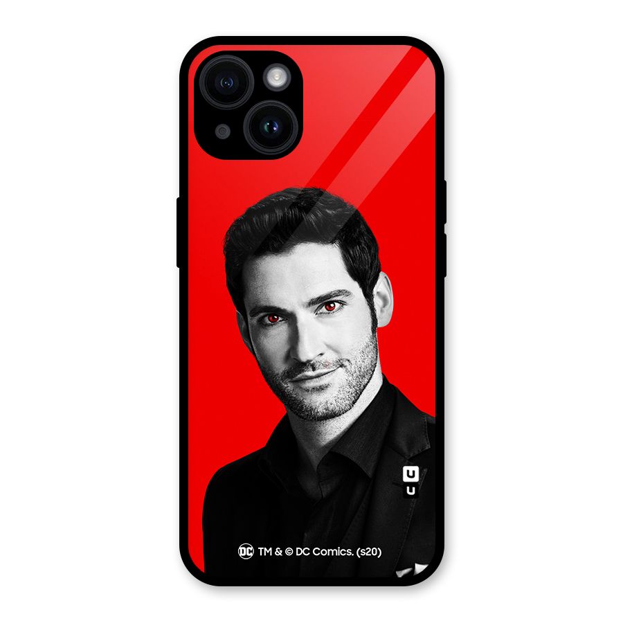 Lucifer Devil Smile Glass Back Case for iPhone 14