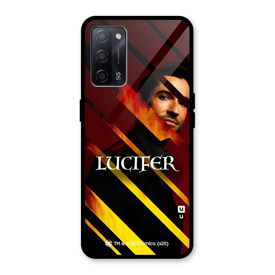 Lucifer Hell Stripes Glass Back Case for Oppo A53s 5G