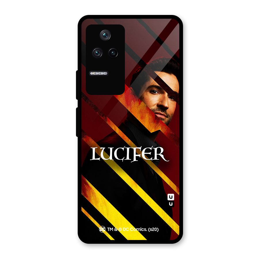 Lucifer Hell Stripes Glass Back Case for Poco F4 5G