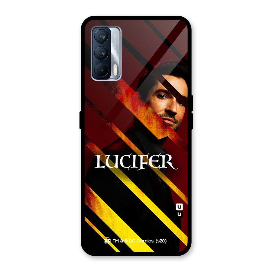 Lucifer Hell Stripes Glass Back Case for Realme X7