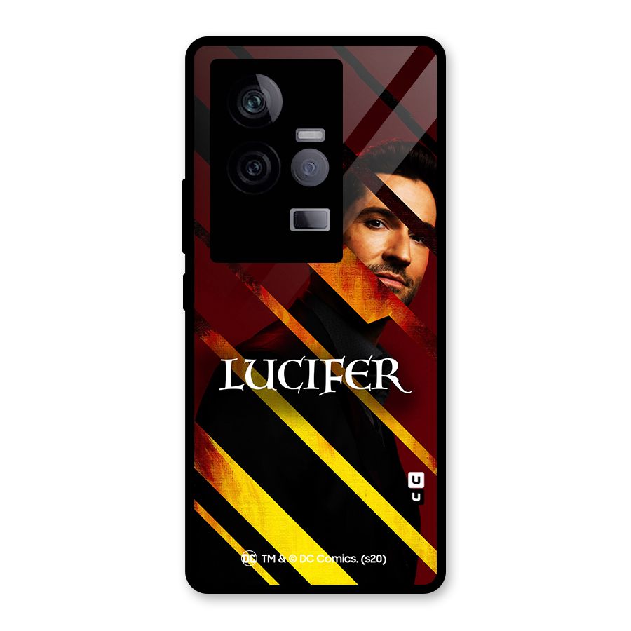 Lucifer Hell Stripes Glass Back Case for Vivo iQOO 11 5G