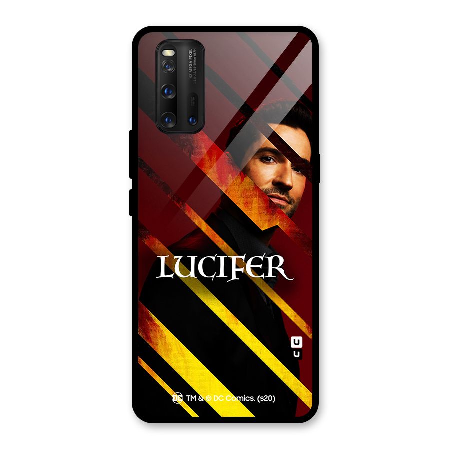 Lucifer Hell Stripes Glass Back Case for Vivo iQOO 3