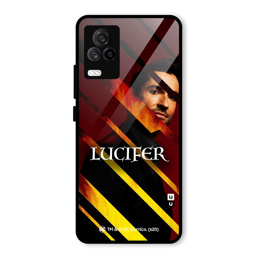 Lucifer Hell Stripes Glass Back Case for Vivo iQOO 7 Legend 5G