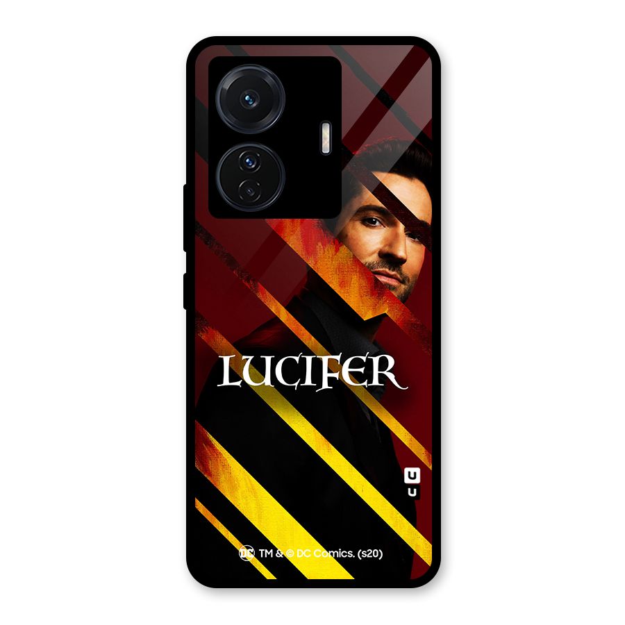 Lucifer Hell Stripes Glass Back Case for Vivo iQOO Z6 Pro