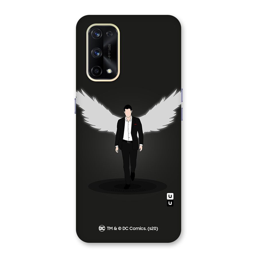 Lucifer Minimalistic Archangel Art Glass Back Case for Realme X7 Pro