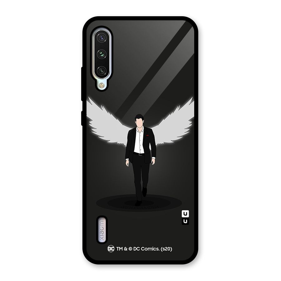 Lucifer Minimalistic Archangel Art Glass Back Case for Mi A3