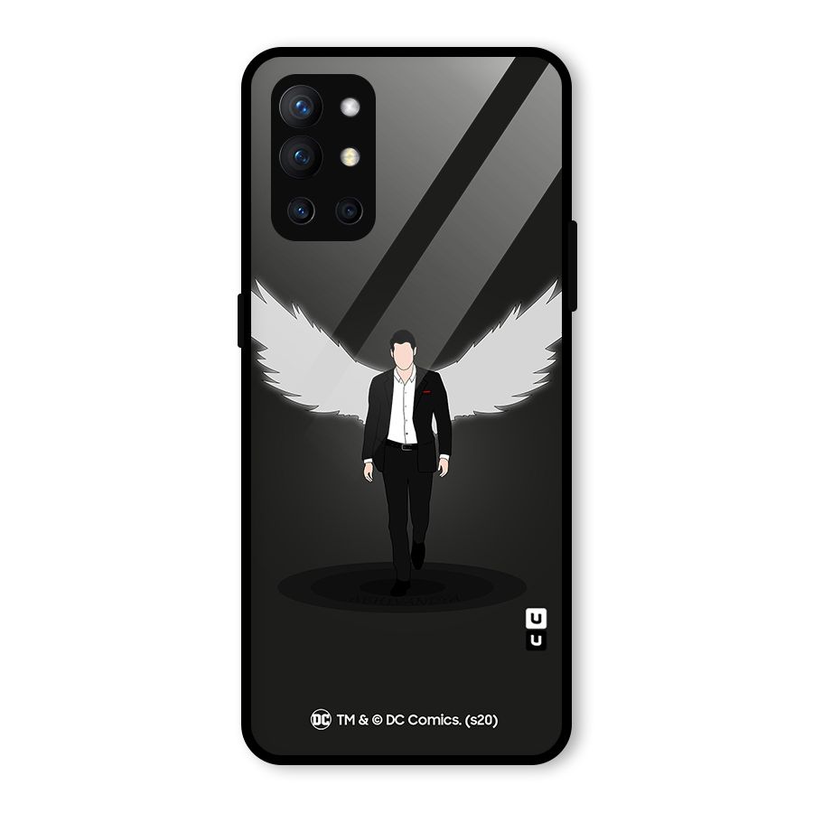 Lucifer Minimalistic Archangel Art Glass Back Case for OnePlus 9R