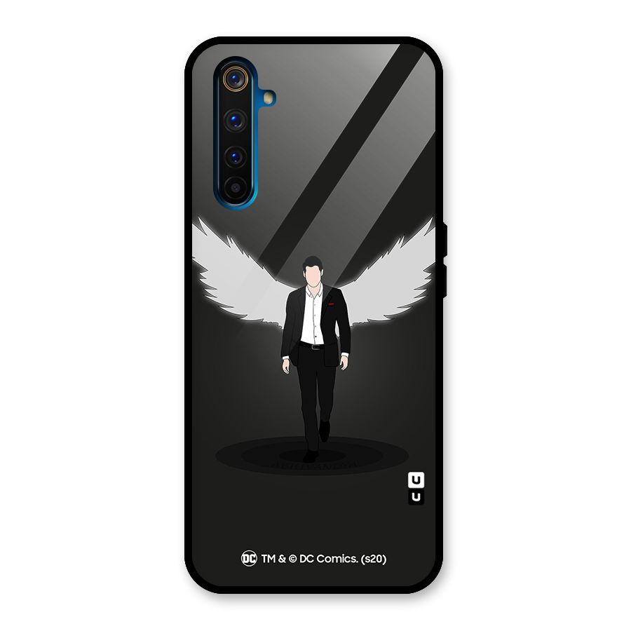 Lucifer Minimalistic Archangel Art Glass Back Case for Realme 6 Pro