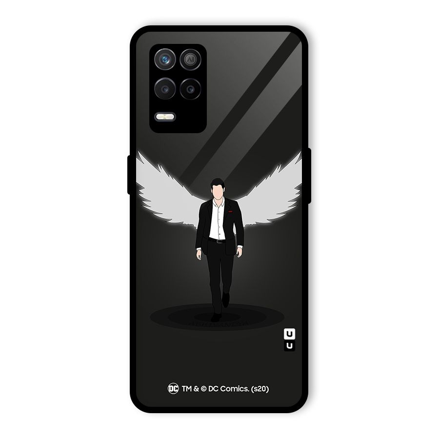 Lucifer Minimalistic Archangel Art Glass Back Case for Realme 9 5G