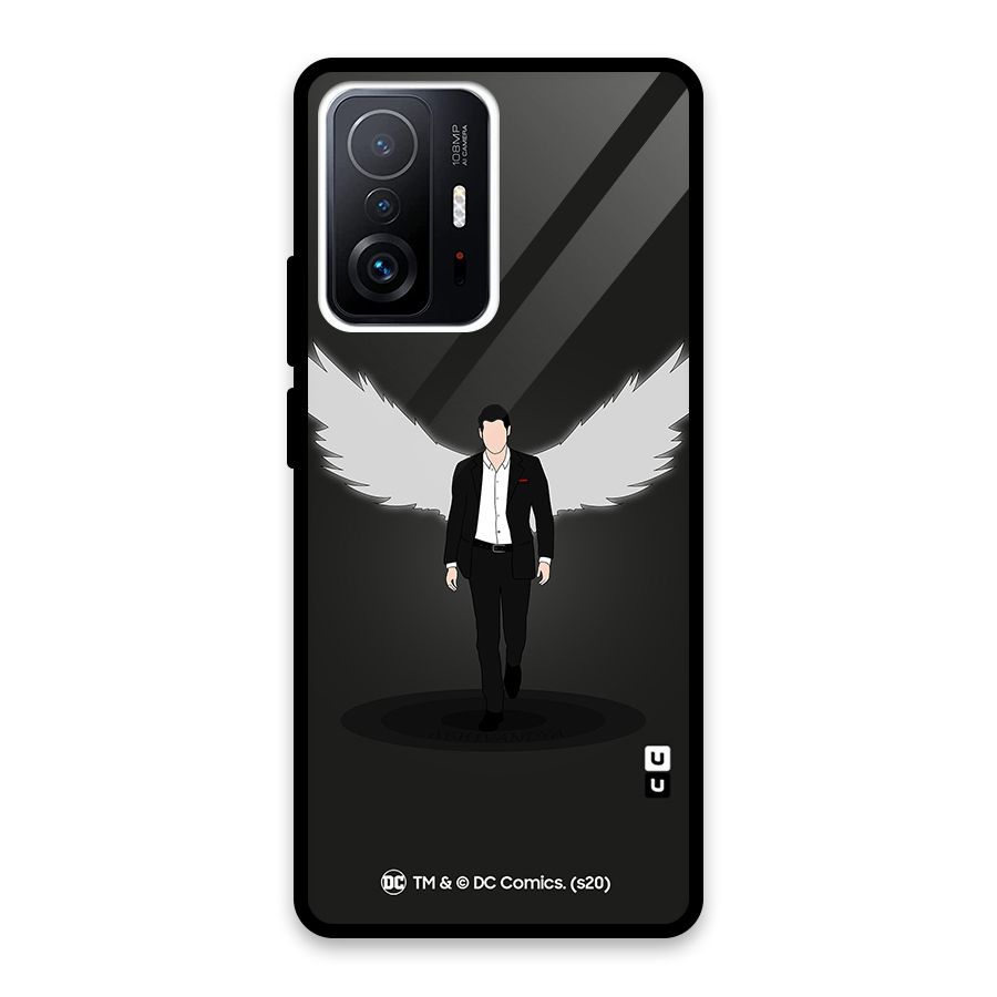 Lucifer Minimalistic Archangel Art Glass Back Case for Xiaomi 11T Pro