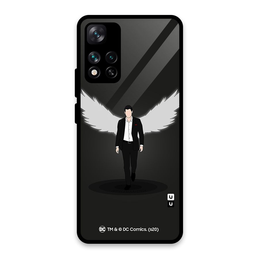 Lucifer Minimalistic Archangel Art Glass Back Case for Xiaomi 11i HyperCharge 5G