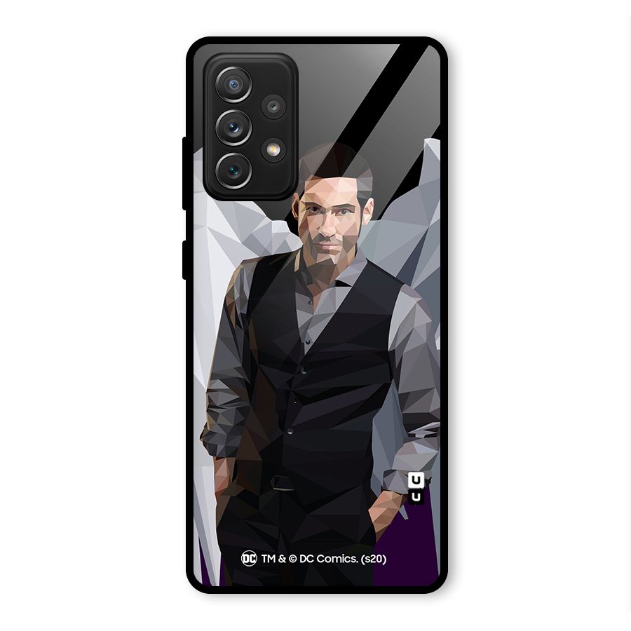 Lucifer Morningstar Art Abstract Glass Back Case for Galaxy A72