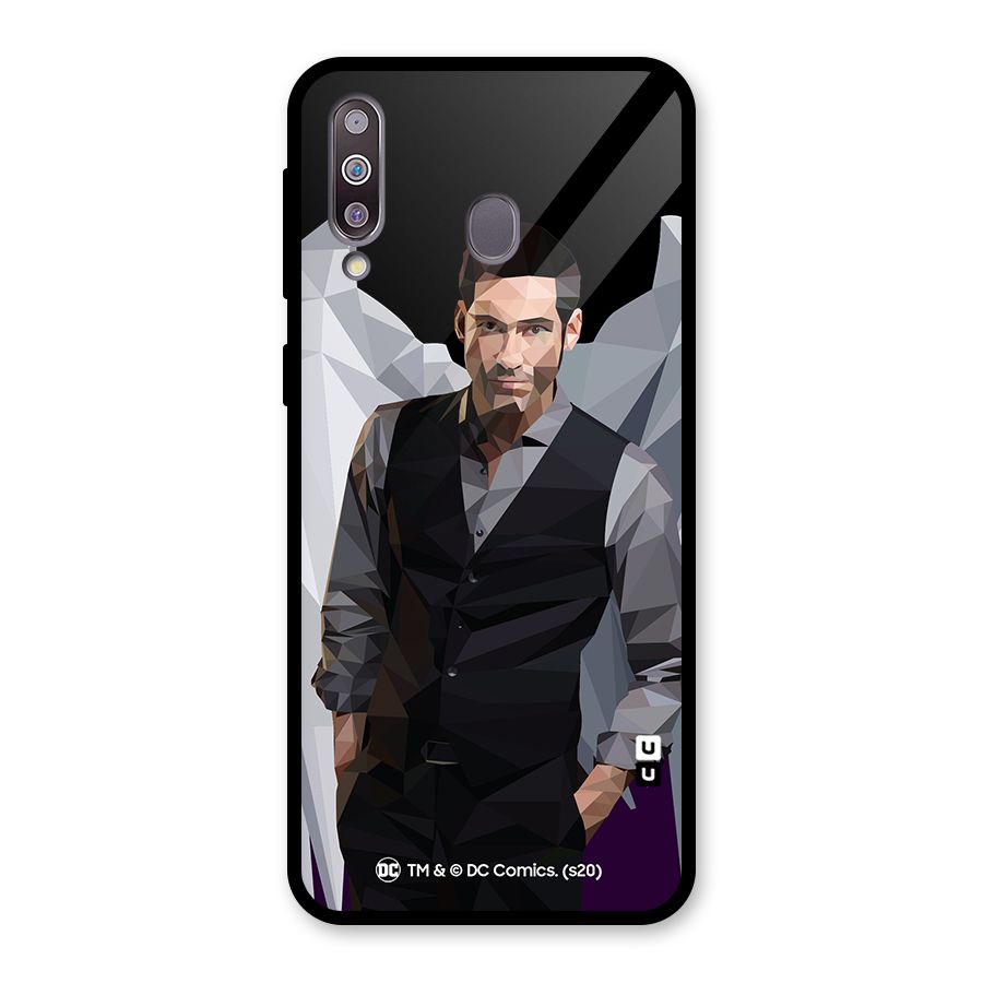 Lucifer Morningstar Art Abstract Glass Back Case for Galaxy M30