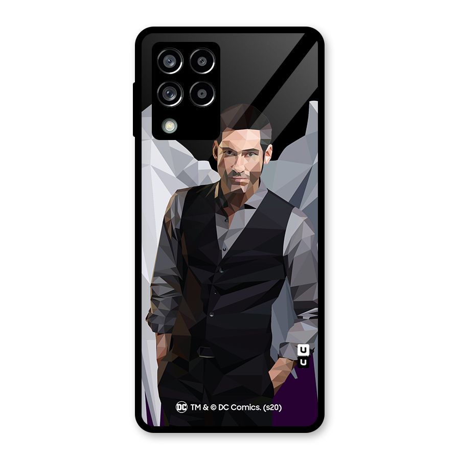 Lucifer Morningstar Art Abstract Glass Back Case for Galaxy M53 5G